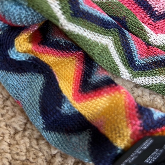 New! Missoni chevron multi colored knit headband.